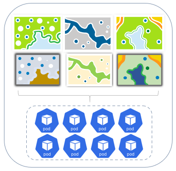 Shared map service deployment