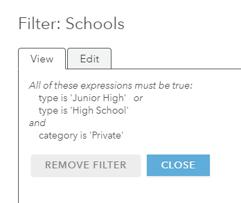 Filter definition when any expression in a set is true but all expressions overall must be true