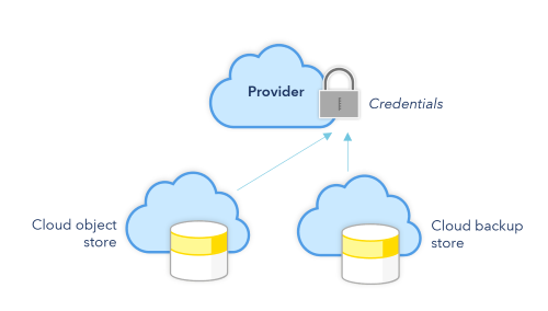 Provider credentials for cloud services