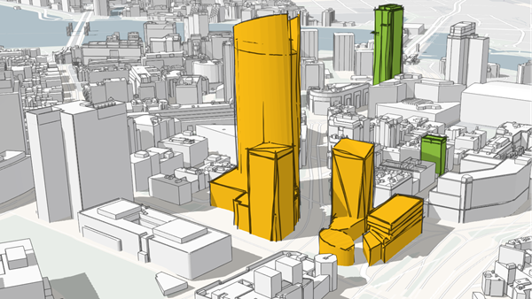 Buildings as 3D object scene layer