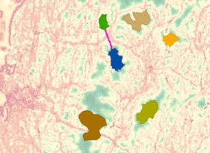 Mapa de la mejor ruta simple desde uno de los destinos hasta el origen