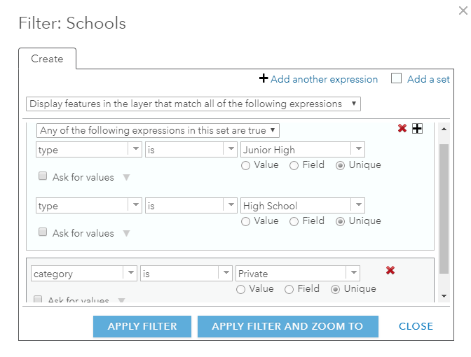 Ejemplo de un filtro Ejemplo de un filtro