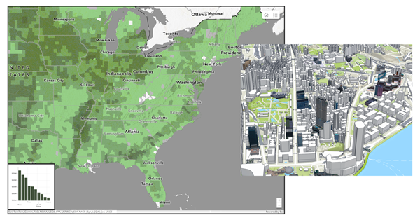 Ejemplo de mapa y escena