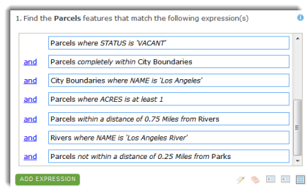 Requête d'identification des parcelles