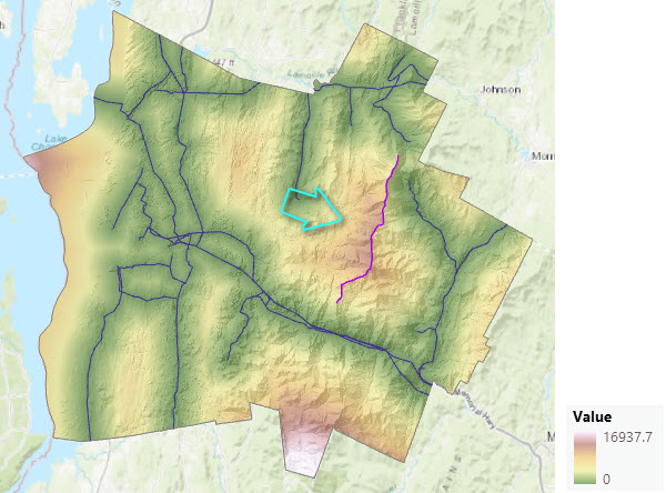 Carte d’une distance en ligne droite en cours d’ajustement pour contourner l’interruption Carte d’une distance en ligne droite en cours d’ajustement pour contourner l’interruption