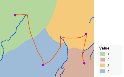 Carte d’un réseau optimal sur l’allocation de distance Carte d’un réseau optimal sur l’allocation de distance