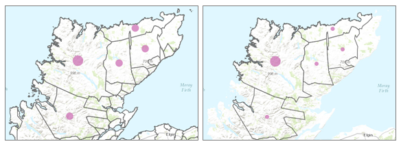 Paramètre Keep areas with no points (Conserver les surfaces sans point)